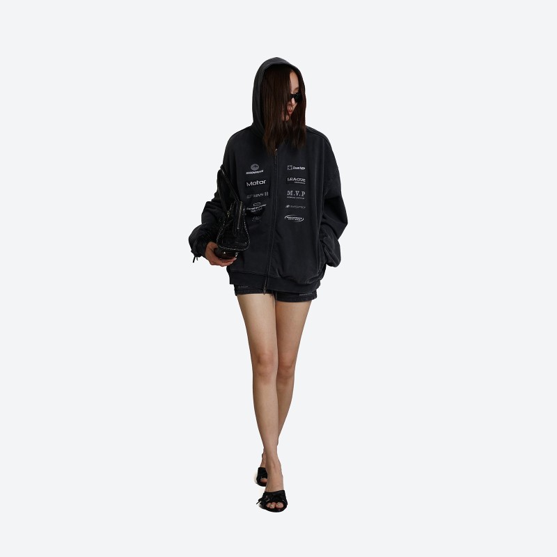 Racing Zip-Up Hoodie